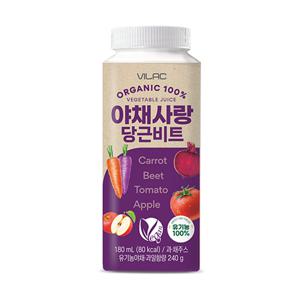 비건 유기농100% 야채사랑 비트포도 주스 180ml (24개입)