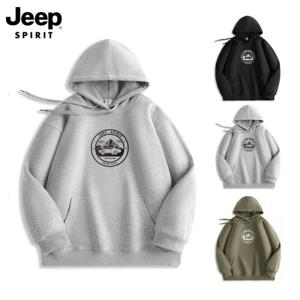 JEEP spirit (국내발송)후드티셔츠  NEW 남자 여자 남성 여성 티셔츠 가을 겨울 봄 JPHJ26AHM01-7