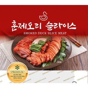 삼아 명일품 슬라이스 오리훈제 800g 1팩 팩당 오뚜기 허니머스타드12g 증정