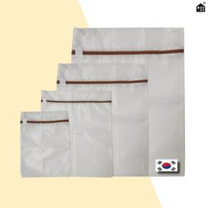 살림공유(4종세트)무형광사각세탁망 빨래망 운동화 아기 속옷 세탁기망 국내제조