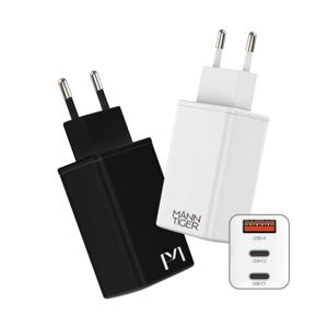 만타이거 GaN ll 초고속충전기 65W PD USB 트리플 C타입 노트북 고속 충전기