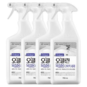 오클린 다목적세제 750ml(욕실용) x 4개