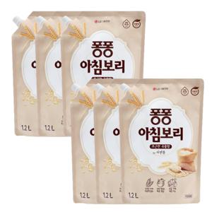 퐁퐁 주방세제 아침보리 리필 1200ml 6개