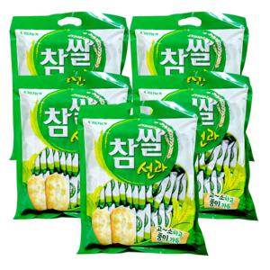 크라운 참쌀 선과 253g X 5 대용량 쌀 과자