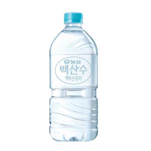 총60개 백산수 1L 생수1000 생수1L 유/무라벨랜덤발송 백산수1리터 백산수1l 생수1리터 학교생수 직원간식