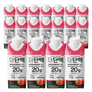 빙그레 더단백 드링크 딸기 250ml 18개 / 단백질 프로틴 보충 음료