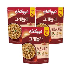 넛츠씨드 그래놀라 500g 3팩