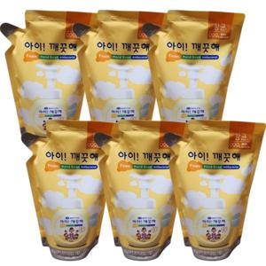 아이깨끗해 순향 파우더 450ml x 6개 대용량 거품 리필