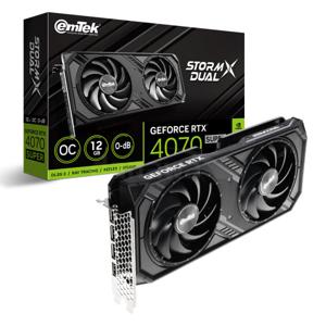 :이엠텍 지포스 RTX 4070 SUPER STORM X Dual OC D6X 12GB 그래픽카드