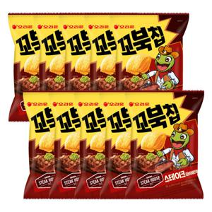 오리온 꼬북칩 스테이크와사비 80g x10입(1박스)