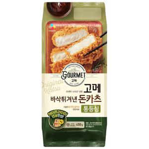 CJ 고메 바삭튀겨낸 통등심 돈카츠 450g x 1개 / 냉동식품 간편조리