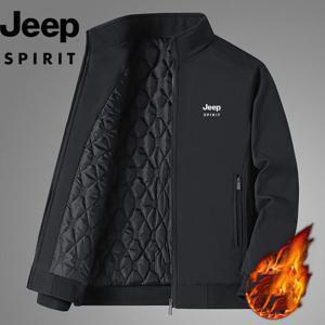 지프 JEEP SPIRIT 2024년 남성 가을 겨울 신상 기모 패딩 캐주얼 빅사이즈 도톰 코트M-8XL