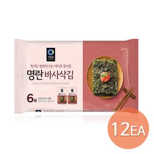 청정원 명란맛 바사삭김(3.8gx6봉) x 12개