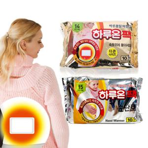 하루온 혼합구성 50매 /붙이는 핫팩 손난로 찜질팩 하루온팩