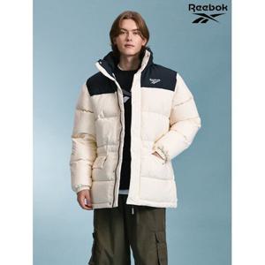 [리복]Reebok 남여공용 클래식 미드 덕다운 패딩 재킷 화이트 REJU1F606WT