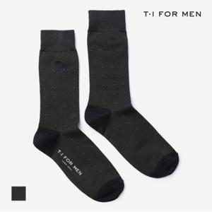 [T.I FORMEN] 도트 T자수 양말_M229MSC558M