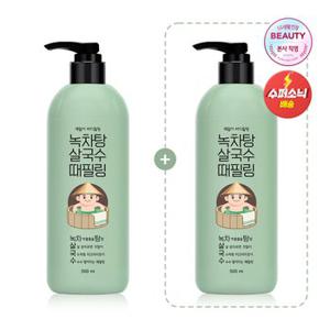 [1+1] 때밀이 바디 필링 녹차탕 살국수 500ml