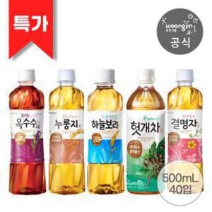 하늘보리 외 차류 500ml 20+20펫 (옥수수수염차 결명자차 누룽지차 헛개차)