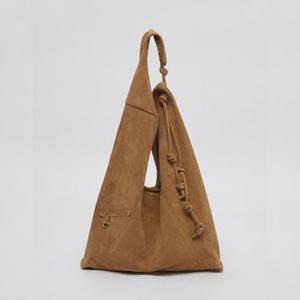 Knotted layer bag(Suede caramel)_OVBAX24547SAL