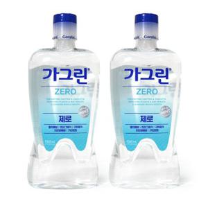 가그린 제로 구강청결제 1.2L x 2개