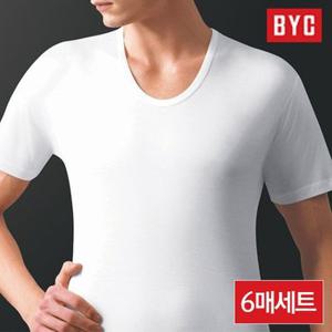 BYC 남성 순면 반팔런닝 6매