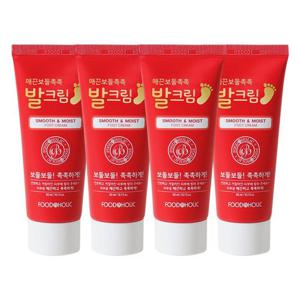 (4개)푸드어홀릭 매끈보들촉촉 발크림/엘라스틴 콜라겐 풋크림 60ml