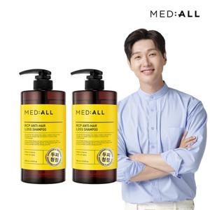 메디올 두피 청정 탈모 비듬 완화 약산성 샴푸 800ml 우디허발향 x2개