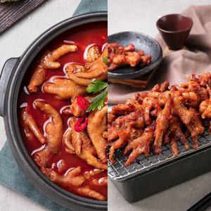 [푸킹]양념 닭발 2종(국물닭발800g,립스닭발300g) 총1,100g