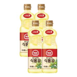 [사조대림] 해표 콩기름 900ml 4병 /식용유