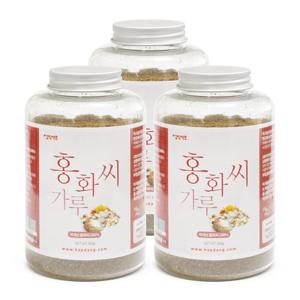 [갑당약초] 국내산 홍화씨 분말 가루 300g X 3병 구성(3~4개월)