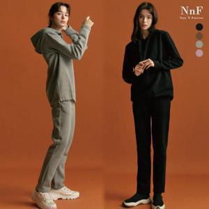 [루시앙]NNF 여성 쫀쫀 기모 이지 트레이닝 상하의 2종세트