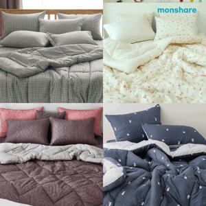 [몽쉐어] 사계절 차렵이불+패드+베개커버 세트 SS 6종