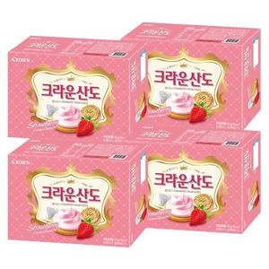 [크라운제과] 크라운산도 딸기크림치즈 323g X 4개