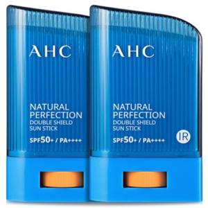 ♥1+1♥ AHC 내추럴 퍼펙션 더블 쉴드 선스틱 22gX2개 (SPF50+ PA++++ /3중 기능성 자외선차단 선크림)