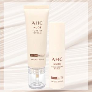 [홈쇼핑 동일]AHC 누드 톤업 수분광 크림 40ml 1개+컨실링 커버 스틱 10g 1개