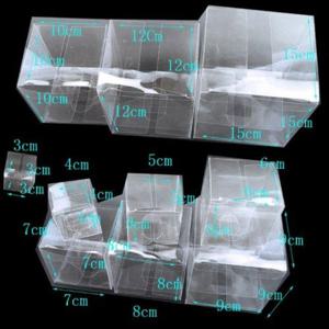 PVC투명케이스 정사각 포장상자 15호 100개