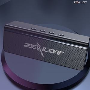 TEMU 2023 핫셀링 ZEALOT S31 10W 무선 스피커, 야외 휴대용 서브우퍼 스피커, 듀얼 페어링, 1800mAh 배터리, 8시간 재생시간의 시끄러운 스테레오, 부밍 베이스. 충전 케이블, 모바일 폰/태블릿/TV와 연결 가능. 가정, 차량, 야외, 캠핑용