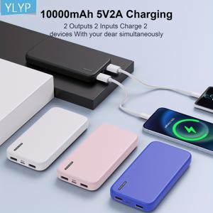 TEMU YLYP 1pc 10000mAh 울트라 슬림 휴대용 충전기 파워 뱅크, 타입 C 입력 및 2개의 출력 휴대용 폰 충전기 아이폰 14/13/12/11/8/7/XS Max/Pro Max 및 삼성 S20을 위한, 아버지의 날 선물, 생일 선물, 크리스마스 선물|보조배터리|보조배터리20000