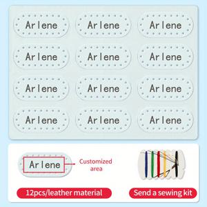 TEMU 학교 자수 옷 라벨을 위한 12/24/36/48개의 개인화된 이름 스티커, 맞춤 학교 유니폼 퀼트 학교 가방 인조 가죽 이름 스티커, 어린이집 및 학교 세탁 가능한 이름 태그