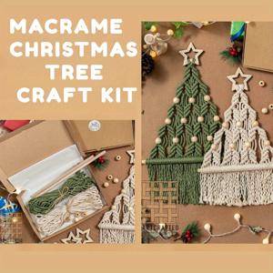 TEMU 2pcs Woven Christmas Tree DIY Kit 크리스마스 공예 선물 키트 가족과 친구에게 적합한 완벽한 휴일 선물