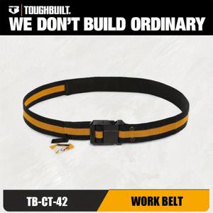 TEMU ToughBuilt 조절 가능한 작업 벨트 TB-CT-42 - 맞춤형 길이, 32