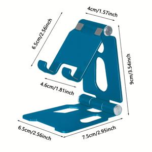 TEMU 아이폰 13 14 15 Pro를 위한 금속 알루미늄 합금 모바일 폰 데스크톱 홀더 스탠드, 게으른 라이브 휴대용 접이식 모바일 폰 스탠드|휴대폰거치대