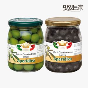 보라티알 마다마 올리바 그린 카스텔베트라노 올리브 575g +블랙 올리브 350g /고형량확인