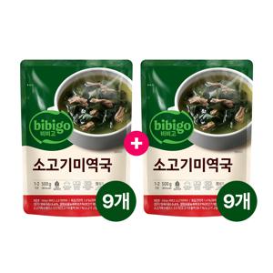 비비고 소고기미역국 500g x18개