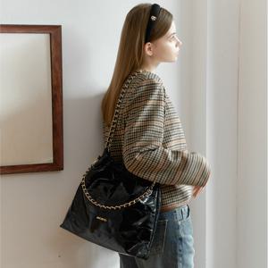 ANC DRAW CHAIN SHOULDER BAG_4COLOR