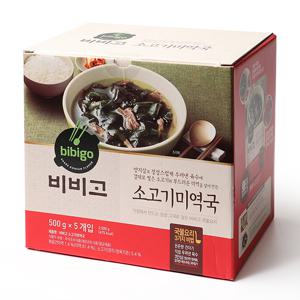 [CJ]비비고 소고기 미역국 500g x 5개 / 간편식