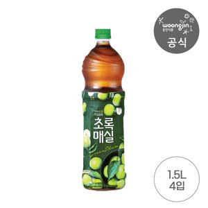 매실음료 초록매실 1.5L 4펫