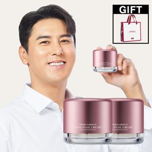 장민호 PICK!크레마카라콜 핑크 스네일 크림 50ml 2개 +쇼핑백