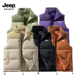 지프 JEEP SPIRIT 남녀공용 패딩조끼  아웃도어 패딩조끼 겨울 코듀로이 조끼 패딩 JP986