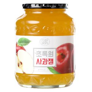 엄마선물 초록원 사과잼 1kg 쨈 토스트 시럽 사과쨈  국산사과쨈 빵 간식 와플 카페 디저트 회사간식 학교